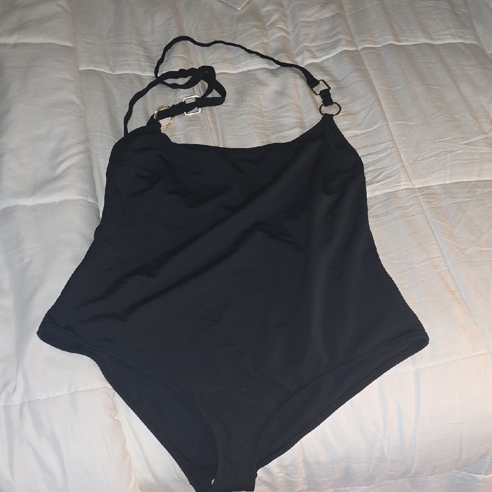 Eva Mendes for New York & Company Black One Piece Swimsuit